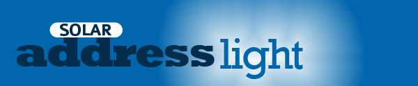 Solar Address Light